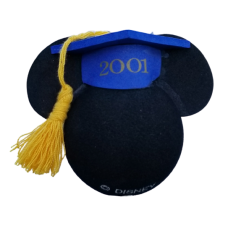 Class of 2001 Mickey Mouse Graduate Antenna Topper / Desktop Bobble Buddy 